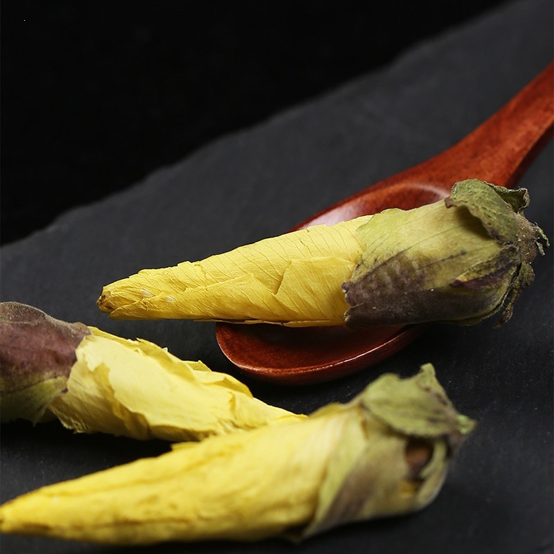 Jinglan Kui Flower Tea Golden Okra Blossom Dried Herbal Tea for Brewing 25g x 5 Cans - Image 5