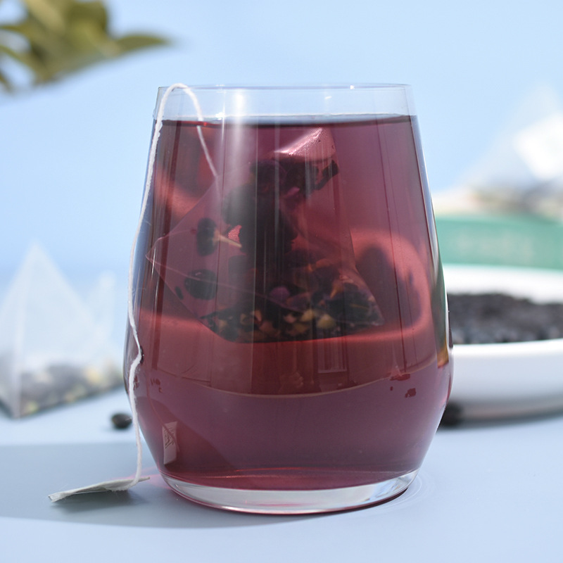 Five Black Wellness Tea 50 Pyramid Tea Bags Black Goji Mulberry Black Sesame Sugar Free 250g - Image 3
