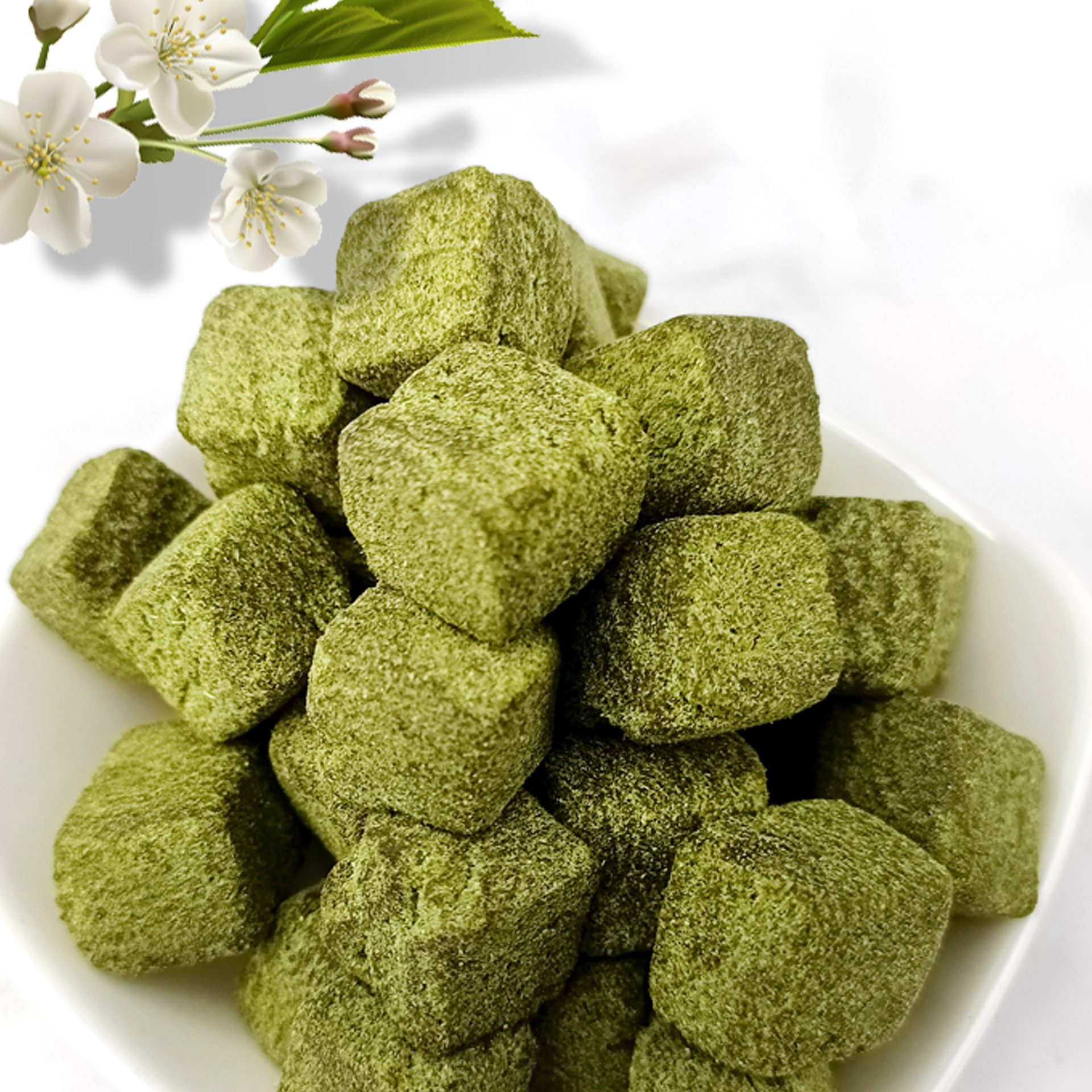 Sang Ye Shuang Gua Cake Mulberry Leaf Winter Melon Bitter Gourd Herbal Pastry 100g Jar Traditional Snack - Image 4
