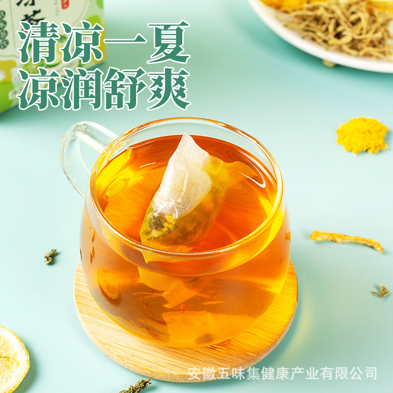 Yirantang Summer Cooling Herbal Tea 120g Box Mint Honeysuckle Chrysanthemum Cold Brew Flower Tea - Image 3