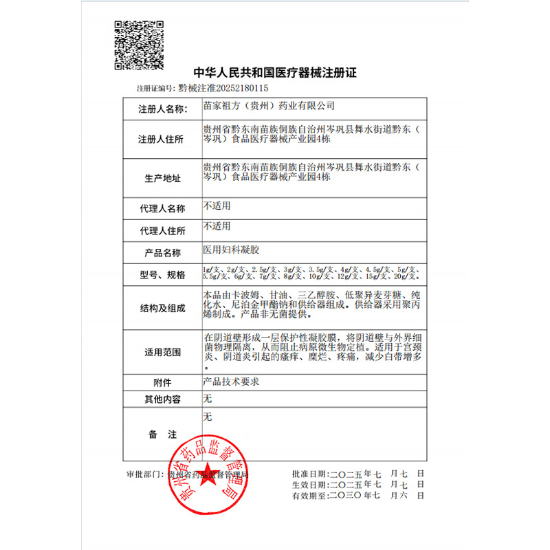 Yao Benren Medical Cervical Gel OEM Custom Formulation 3g x 3 Tubes per Box - Image 4