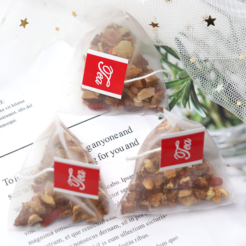 Ginseng Astragalus Longan Red Date Goji Tea Bags 20 Pyramid Sachets Daily Wellness Brew - Image 2