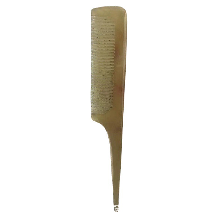 Horn Comb Rat Tail Comb 18cm Fine Tooth Styling Comb for Parting Sectioning and Braiding Hair - Image 5