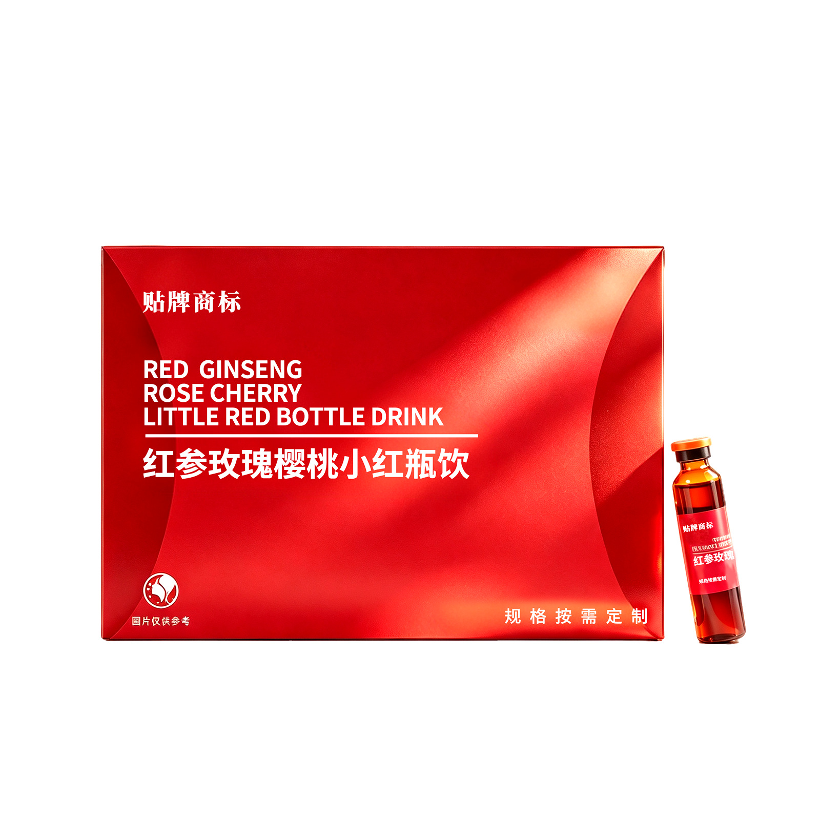 Red Ginseng Rose Cherry Herbal Drink — OEM Custom Bottled Ginseng & Polygonatum Oral Liquid - Image 5