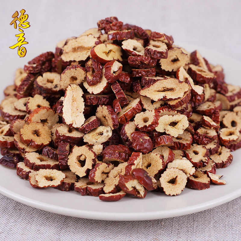 Dried Red Date Slices Hong Zao Pitted Jujube Chips 500g for Tea Soup and Cooking - Image 2