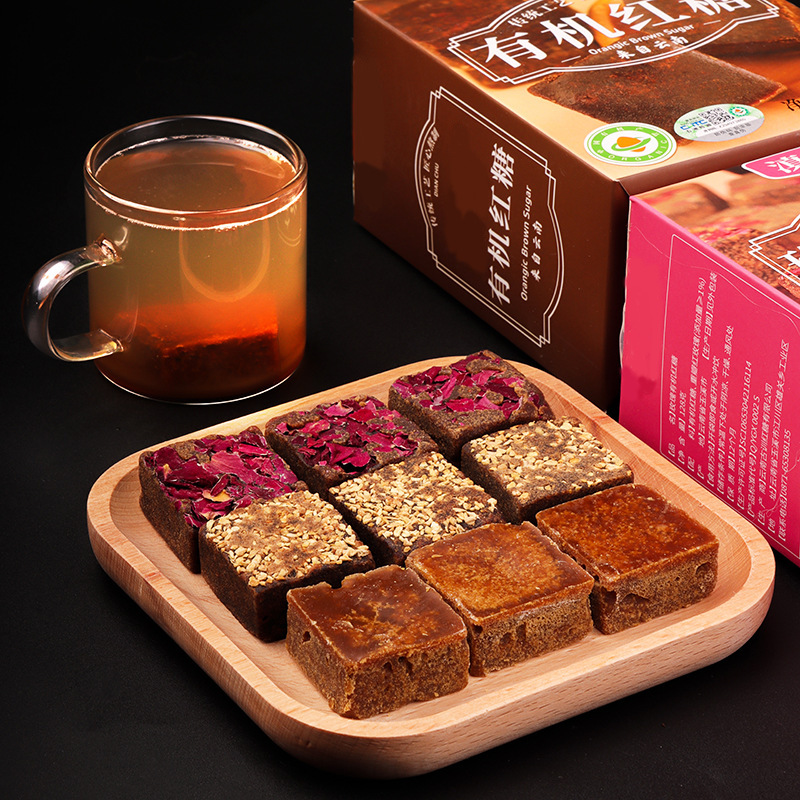 Organic Brown Sugar Ginger Tea Yunnan Old Ginger Rose Flavor 128g Boxed Warm Daily Drink - Image 5