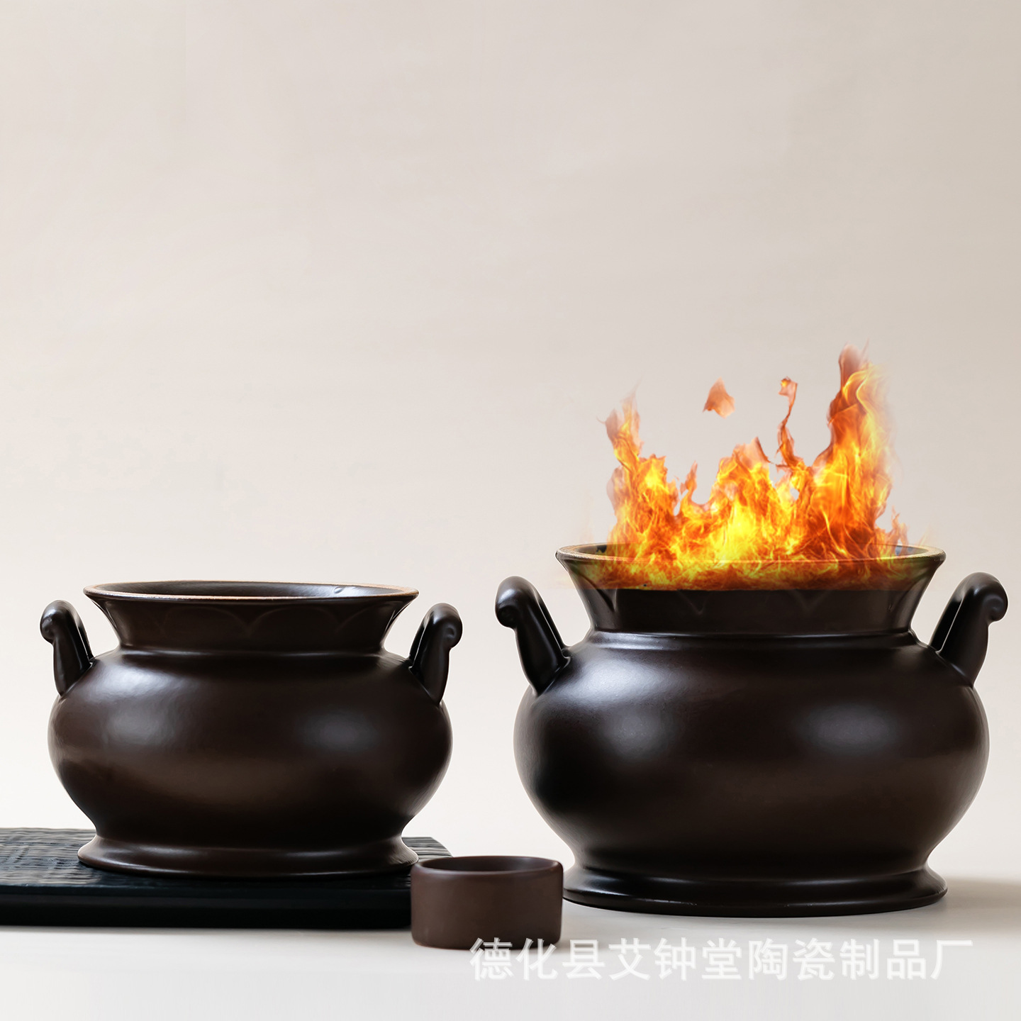 Wen Yang Guan Warm Yang Cup Bian Stone Navel Moxibustion Tool with Fire Bowl Large Size for Spa and Wellness Use - Image 4