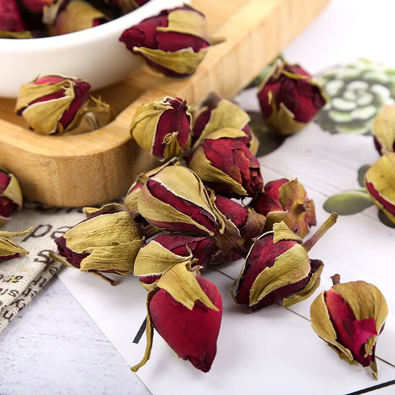 Chinese Rose Flower Tea Yue Ji Hua 月季花 500g Dried Whole Blossoms for Herbal Infusions - Image 4