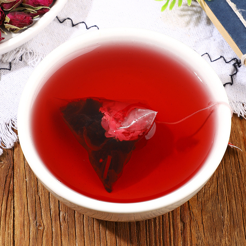 Roselle Rose Mulberry Herbal Tea Luo Shen Mei Gui Sang Shen 250g 50 Cold Brew Bags Sweet Tart Summer Drink - Image 4