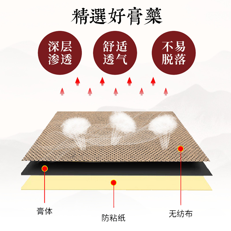 Yunnan Herbal Pain Relief Patch for Neck and Lower Back External Use Warming Plaster 8 Patches Per Box - Image 3