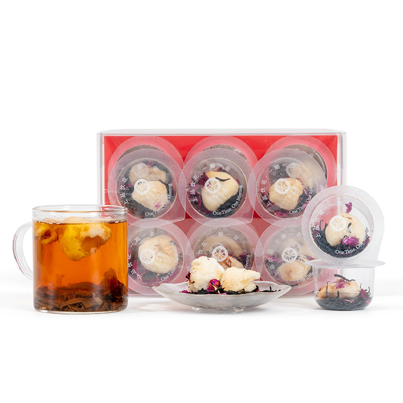 Rose Lychee Black Tea Mini Jar Floral Tea Blend 48g Hot Brew Sugar Free - Image 5