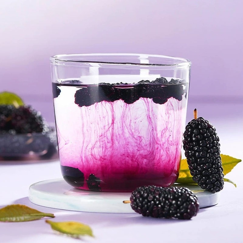 Xinjiang Dried Black Mulberry Sang Shen Zi Whole Berries for Tea Wine and Snacking 500g - Image 3