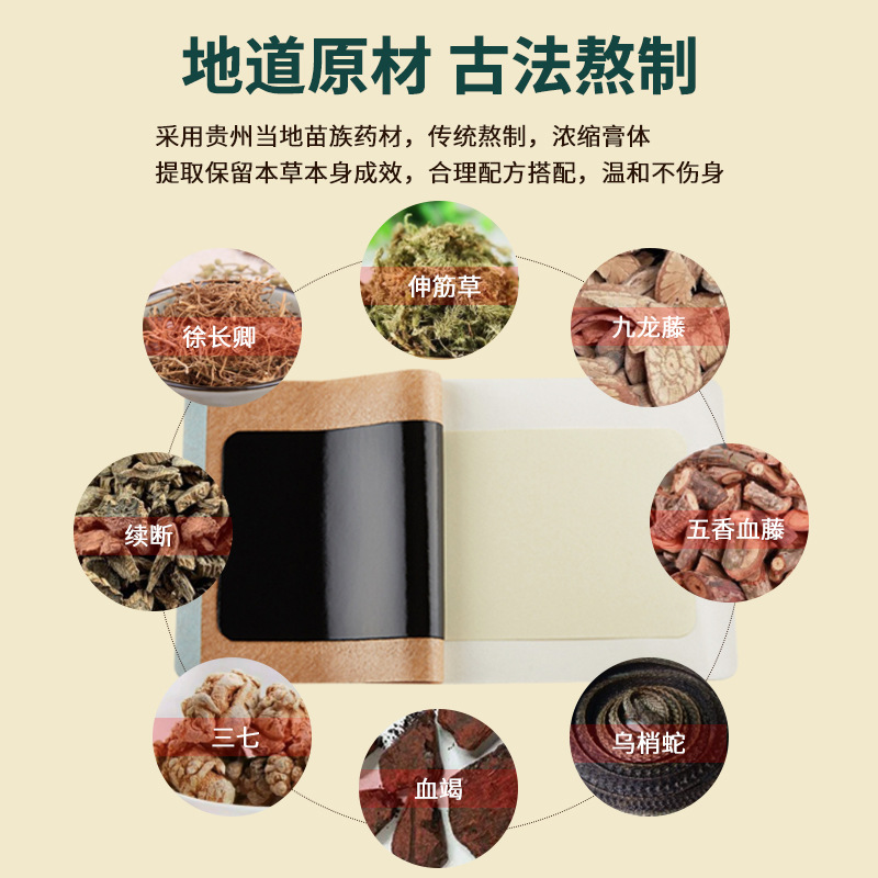Lao Hei Gao Herbal Plaster Patches for Shoulder Neck Waist and Leg Joints 5 Patches Per Box - Image 3