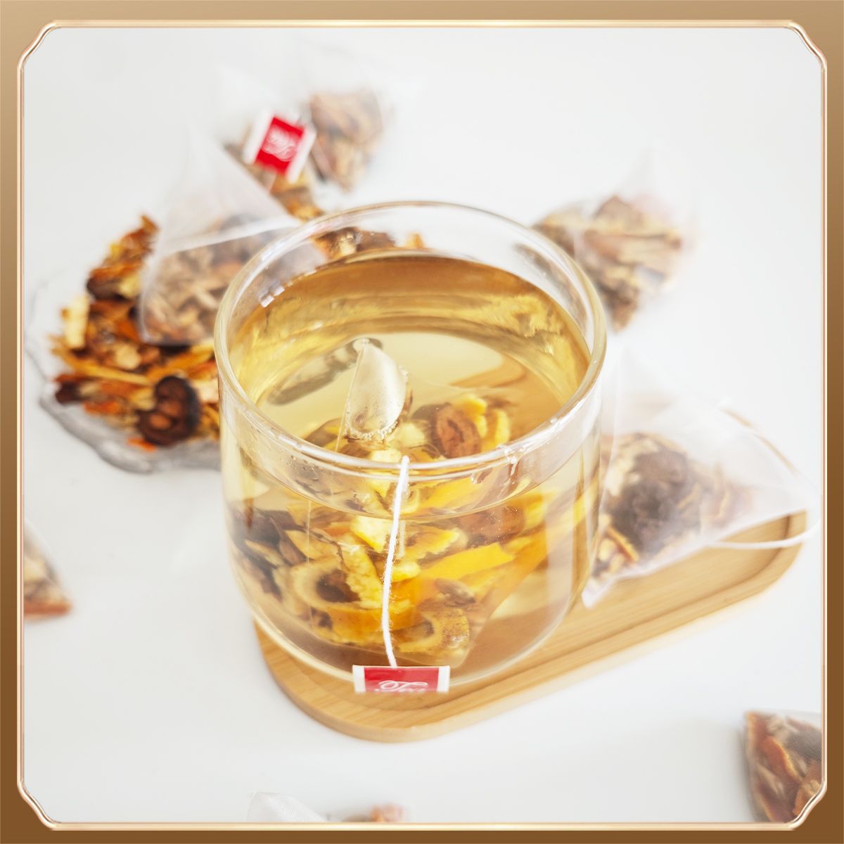 Mai Ya Shan Zhi Chen Pi Tea 200g三角免煮茶包麦芽山楂陈皮泡水 - Image 2