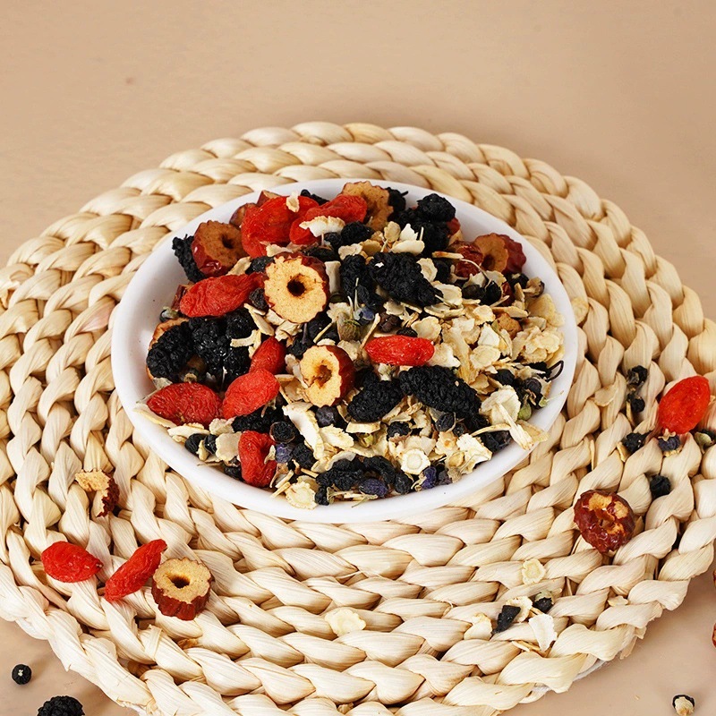 Ginseng Mulberry Goji Berry Tea Ren Shen Sang Shen Gou Qi Cha 150g Loose Herbal Blend - Image 2