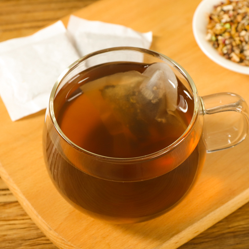 Wu Gen Yi Sheng Tea Black Hair Blend 150g Box 30 Filter Bags with Black Sesame Black Bean Mulberry - Image 4