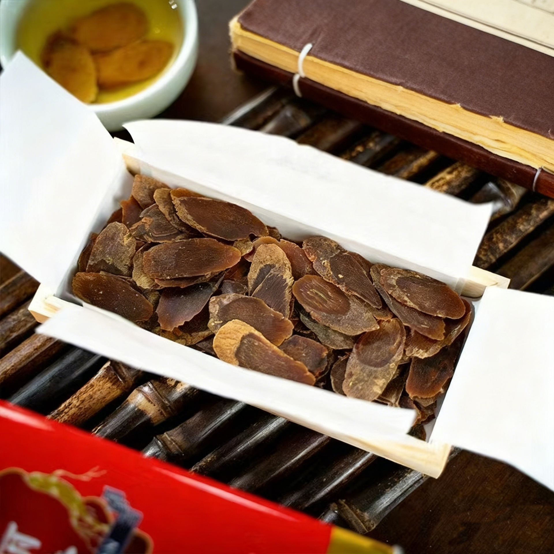 Korean Red Ginseng Whole Root Slices Unsweetened 37.5g Iron Box Qi Han - Image 4