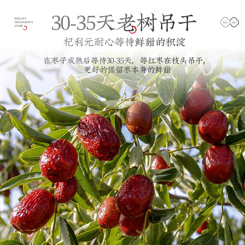 Dried Red Jujube Dates Hong Zao 500g Chinese Red Date Dried Fruit Snack - Image 3