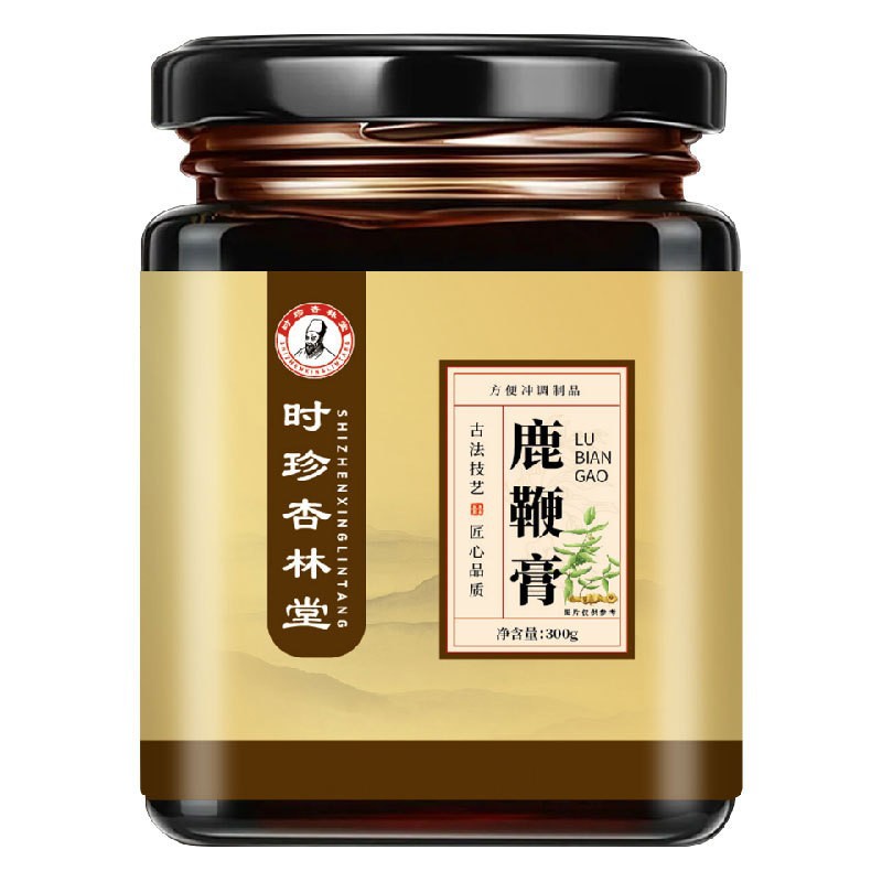 Deer Penis Paste (Lu Bian Gao) with Ginseng & Polygonatum — Traditional Male Vitality Herbal Paste, 300g Jar - Image 5