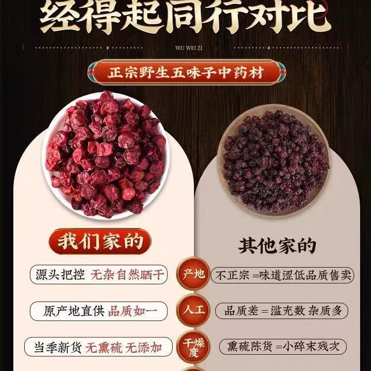 Wu Wei Zi Schisandra Berries Whole Dried Chinese Herb for Infusion and Culinary Use - Image 4