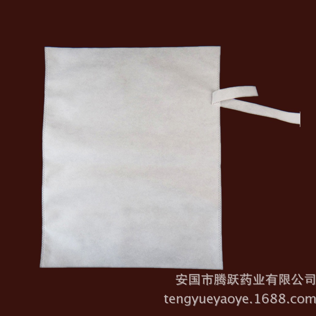 Nonwoven Herb Filter Bags 30x40 cm Drawstring Decoction Strainer Pouches 100 Pack - Image 2