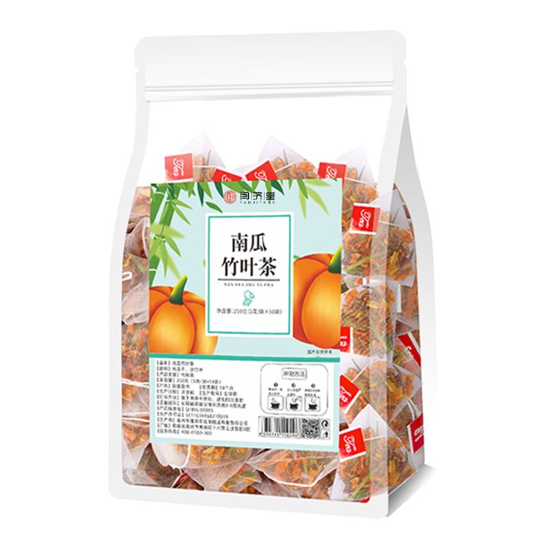 Pumpkin Leaf Herbal Tea Nan Gua Zhu Ye Cha 25 Triangle Tea Bags 5g Each Sugar Free Daily Wellness Brew - Image 5