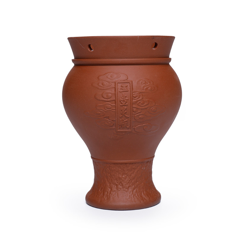 Purple Clay Moxibustion Jar Double Layer Heat Insulated Ceramic Gua Sha Cup Portable Warming Tool - Image 5