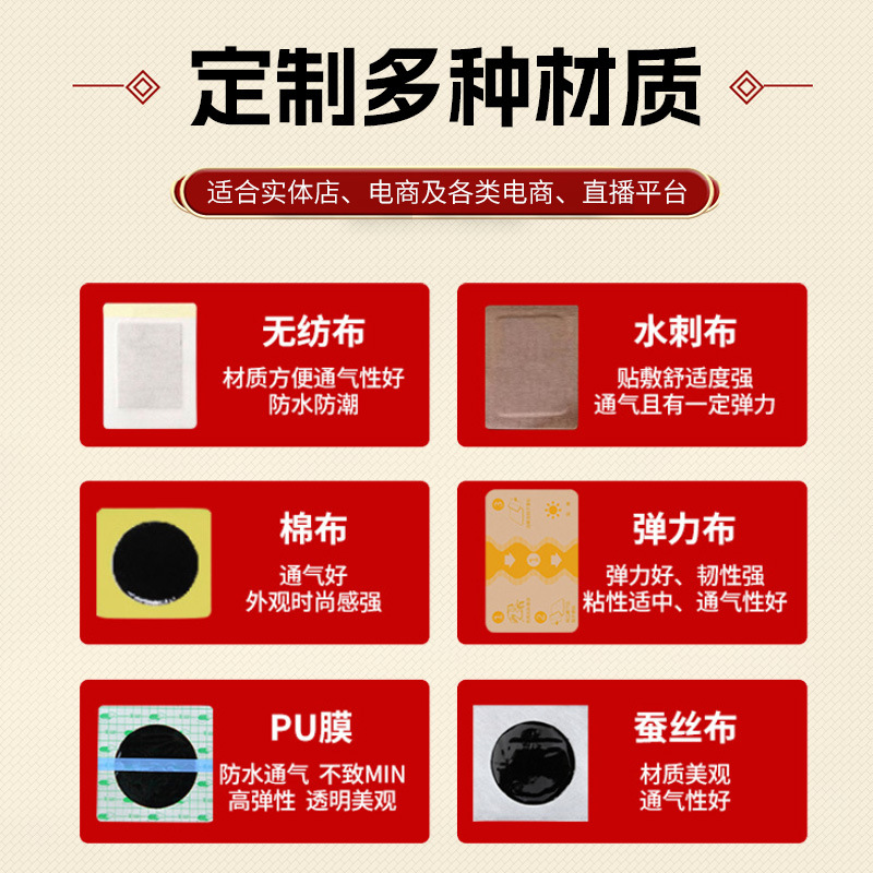 Traditional Black Herbal Plaster Patch for Neck Back Knees Shoulders 10x12 cm External Use - Image 2