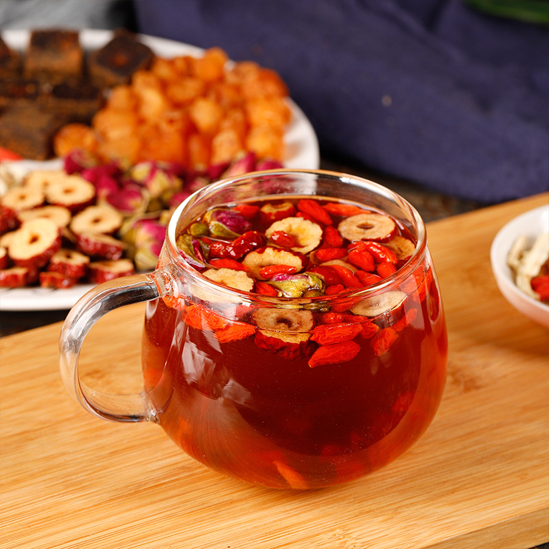 Longan Goji Rose Ginger Jujube Tea 100g Cold Brew Herbal Wellness Tea 10 Sachets - Image 3