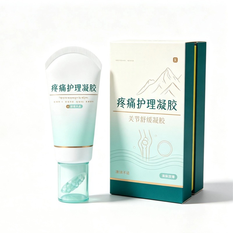 Tibetan Herbal Pain Relief Gel Topical Cooling Massage Gel for Back and Body Care External Use - Image 5