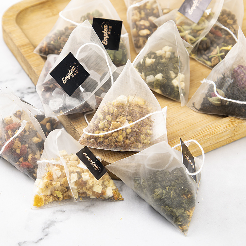 Triangle Tea Bag Sampler — Chrysanthemum, Cassia Seed, Apple Lotus & Sour Plum Herbal Blend - Image 3
