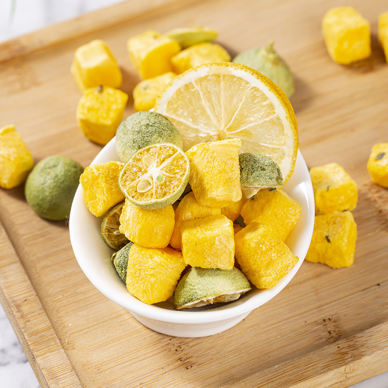 Green Kumquat Lemon Passion Fruit Tea Bags — Freeze-Dried Fruit Herbal Blend for Cold Brew - Image 3