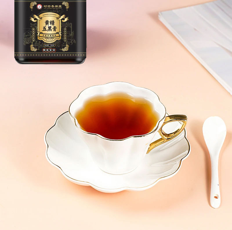 Huang Jing Five Black Paste (Polygonatum & Five Black Herbs) — Traditional Herbal Paste, 300g Jar - Image 2