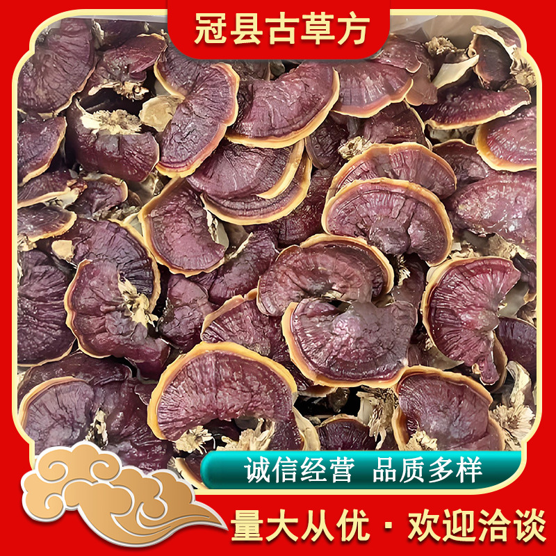 Jin Bian Lingzhi Reishi Mushroom Slices and Powder Custom Processing Raw Herb - Image 4