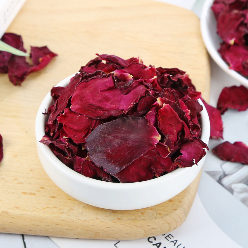 Mo Hong Rose Petals (Rosa spp.) — Edible Dried Rose Petals, Sulfur-Free, 500g Bulk - Image 3