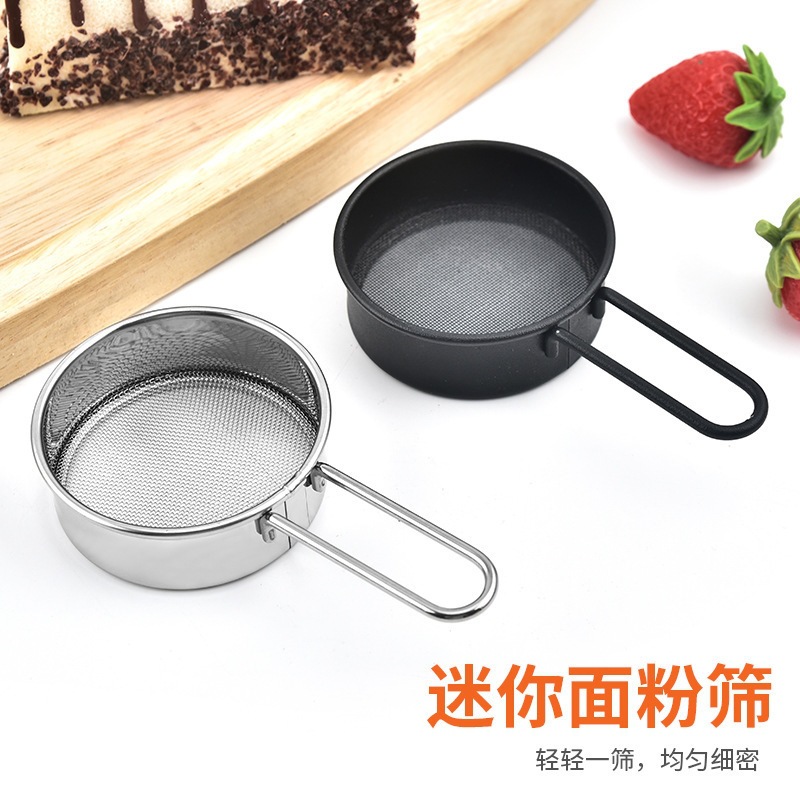 304 Stainless Steel Mini Flour Sifter Handheld 40 Mesh Baking Tool for Home Kitchen - Image 3