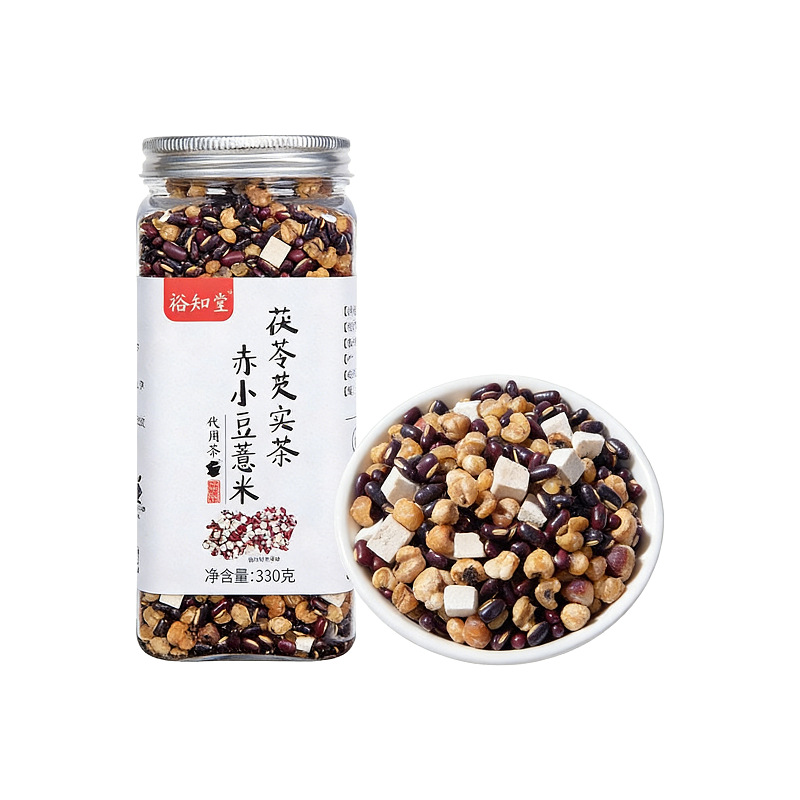 Three-Steam Three-Sun Red Bean Poria Coix Tea (330g) — Roasted Herbal Blend with Euryale - Image 5