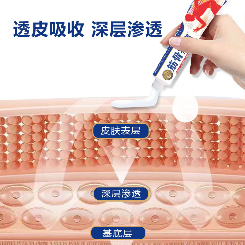 Yao Benren Herbal Muscle and Joint Cream Ointment 20g External Topical Use - Image 2