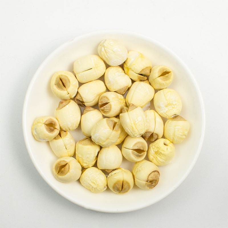 White Lotus Seeds Bai Lian Zi 500g Dried Peeled Core-Removed Nelumbo nucifera Seeds for Soup Congee and Herbal Tea - Image 3