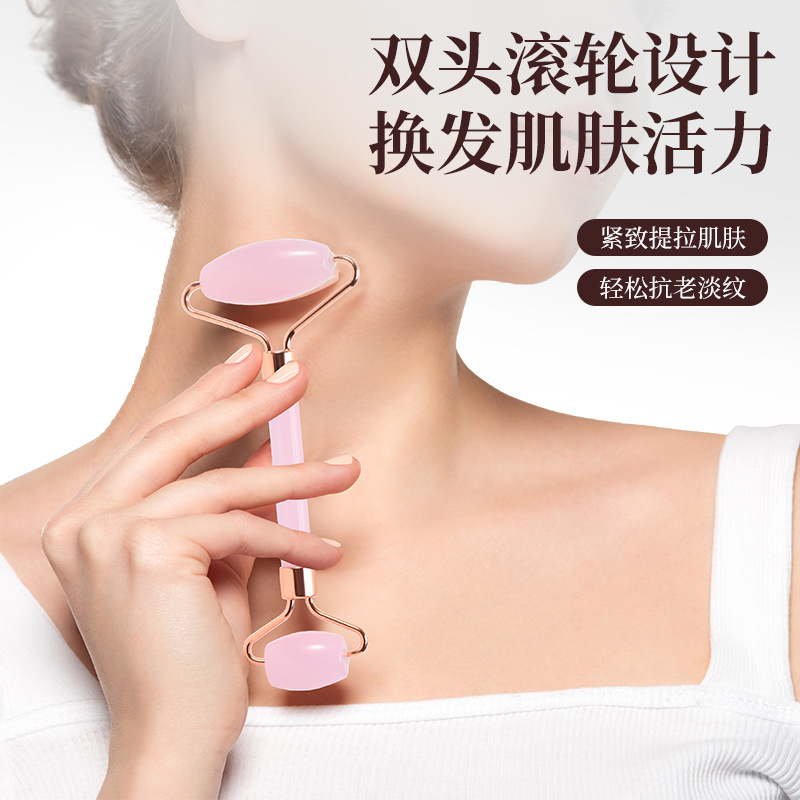 Resin Facial Massage Roller Set Double Head Gliding Beauty Tool for Face and Body - Image 3