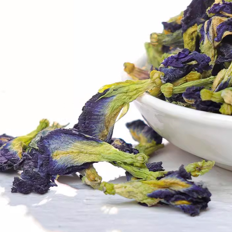 Dried Butterfly Pea Flowers Die Dou Hua Whole Blue Blossoms for Tea Drinks and Natural Food Coloring 500g - Image 2