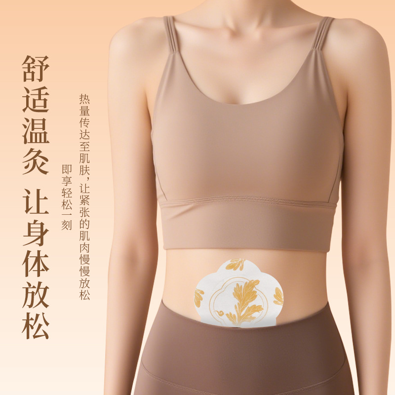 Yuanhu Wuling Baliao Patch Herbal Warming Abdominal Moxibustion Sticker 3 Patches per Box with 3 Moxa Balls - Image 4