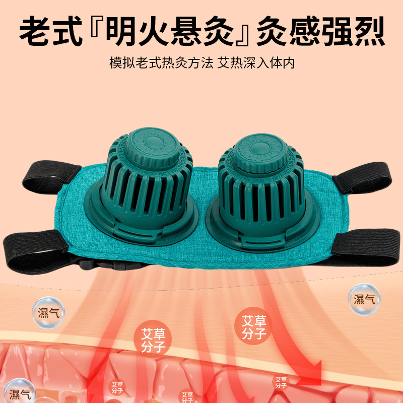 Smokeless Moxibustion Box Portable Ai Jiu Moxa Warmer Set for Home Body Use Pink Backpack Style - Image 2