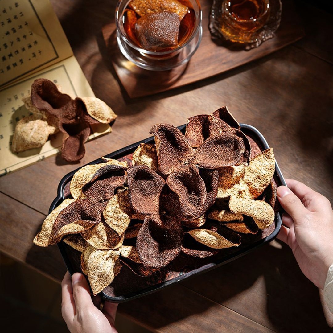 Xinhui Aged Chenpi Dried Tangerine Peel 500g Bag Traditional Chinese Herbal Tea Citrus Peel from Guangdong - Image 4