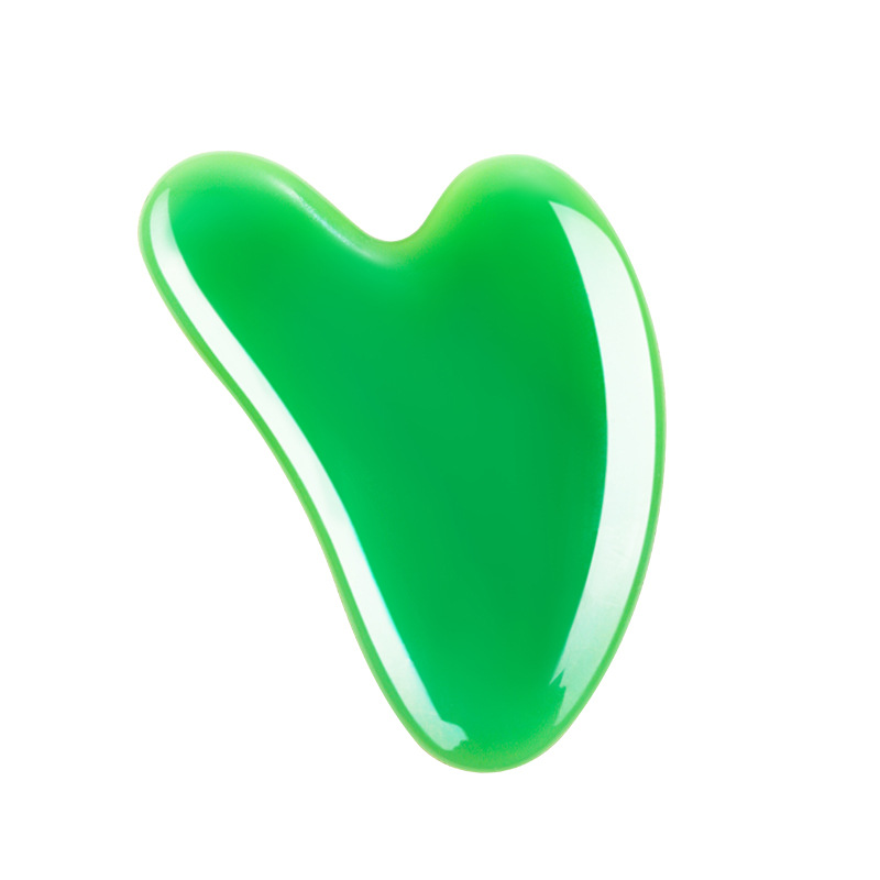 Natural Rose Quartz Gua Sha Heart Shaped Massage Wand Facial Eye Body Scraping Board - Image 5