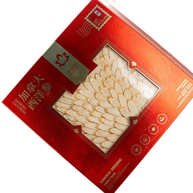 Canadian American Ginseng Slices Gift Box Large Slices 100g Dried Herbal Root for Soup and Tea - Image 5