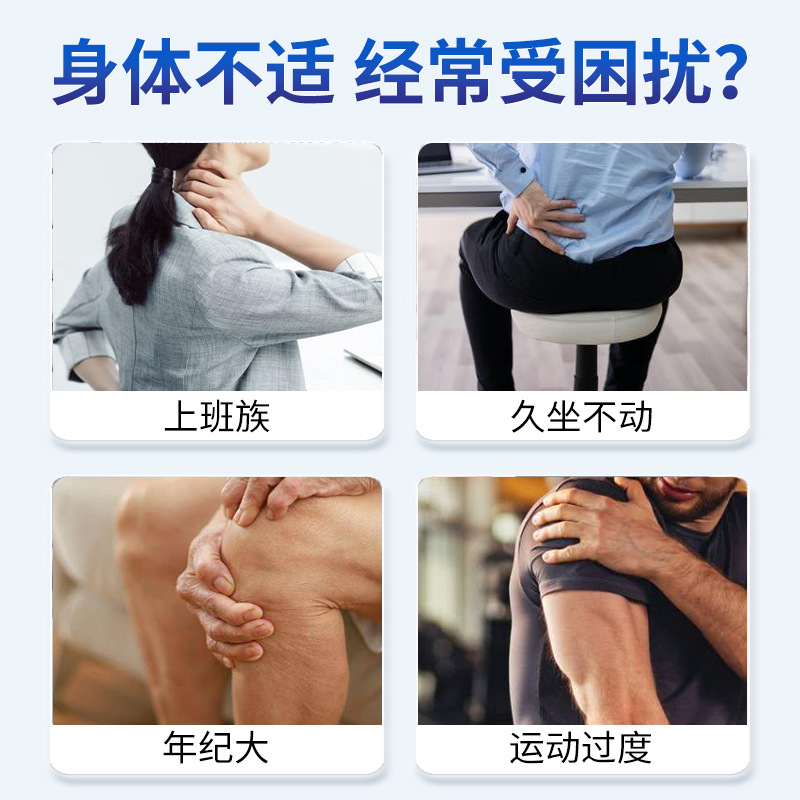 Elastic Fabric Knee Joint Patch with Glucosamine Chondroitin Warm Sensation 5 Patches Per Bag - Image 2