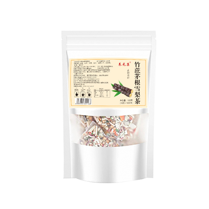 Yangyuanji Sugarcane Imperata Snow Pear Tea Zhu Zhe Mao Gen Xue Li 12g x 10 Pyramid Bags No-Brew Cantonese Herbal Tea - Image 5