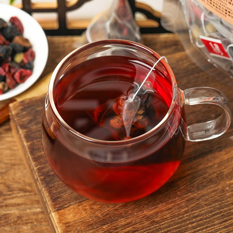Lingzhi Cistanche Herbal Tea Bags 30 Pyramid Sachets 150g Mulberry Cornus Raspberry Blend - Image 3