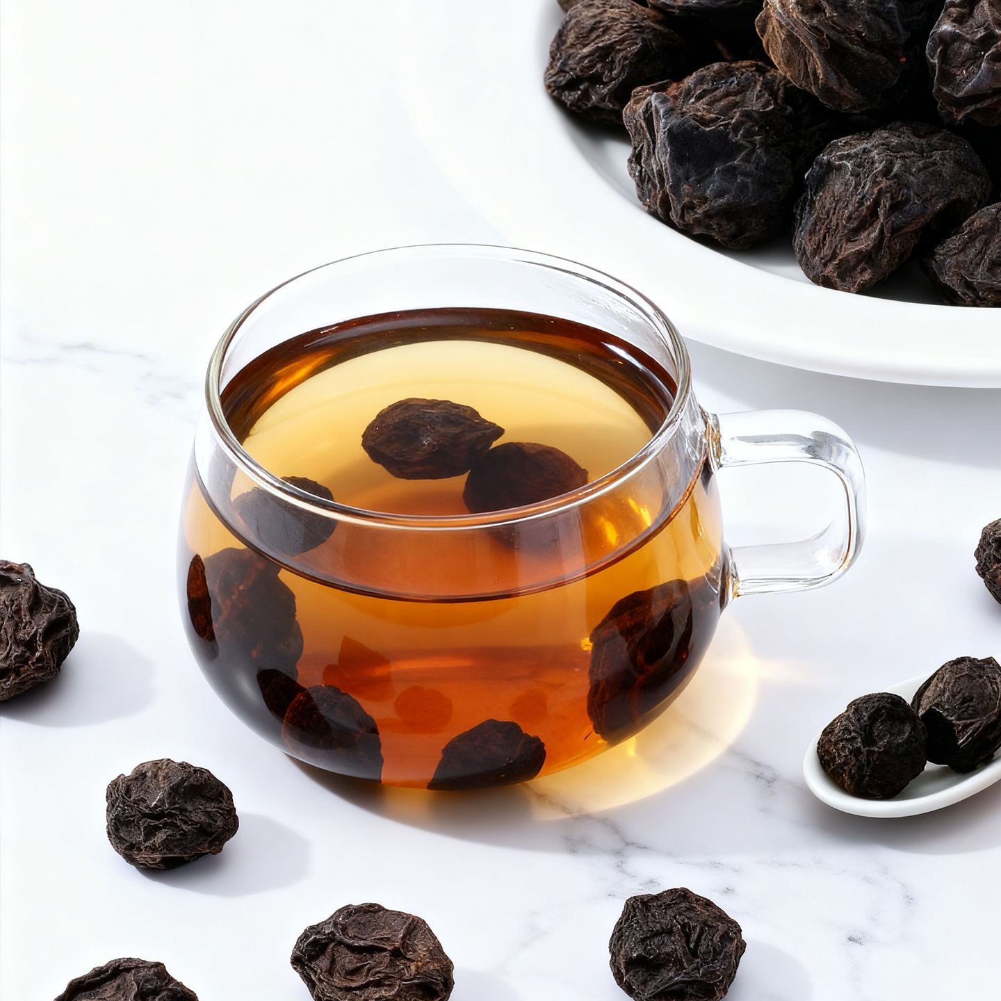 Dried Dark Plum Wu Mei 500g Thick-Flesh Smoked Plum for Herbal Decoction and Culinary Use - Image 3